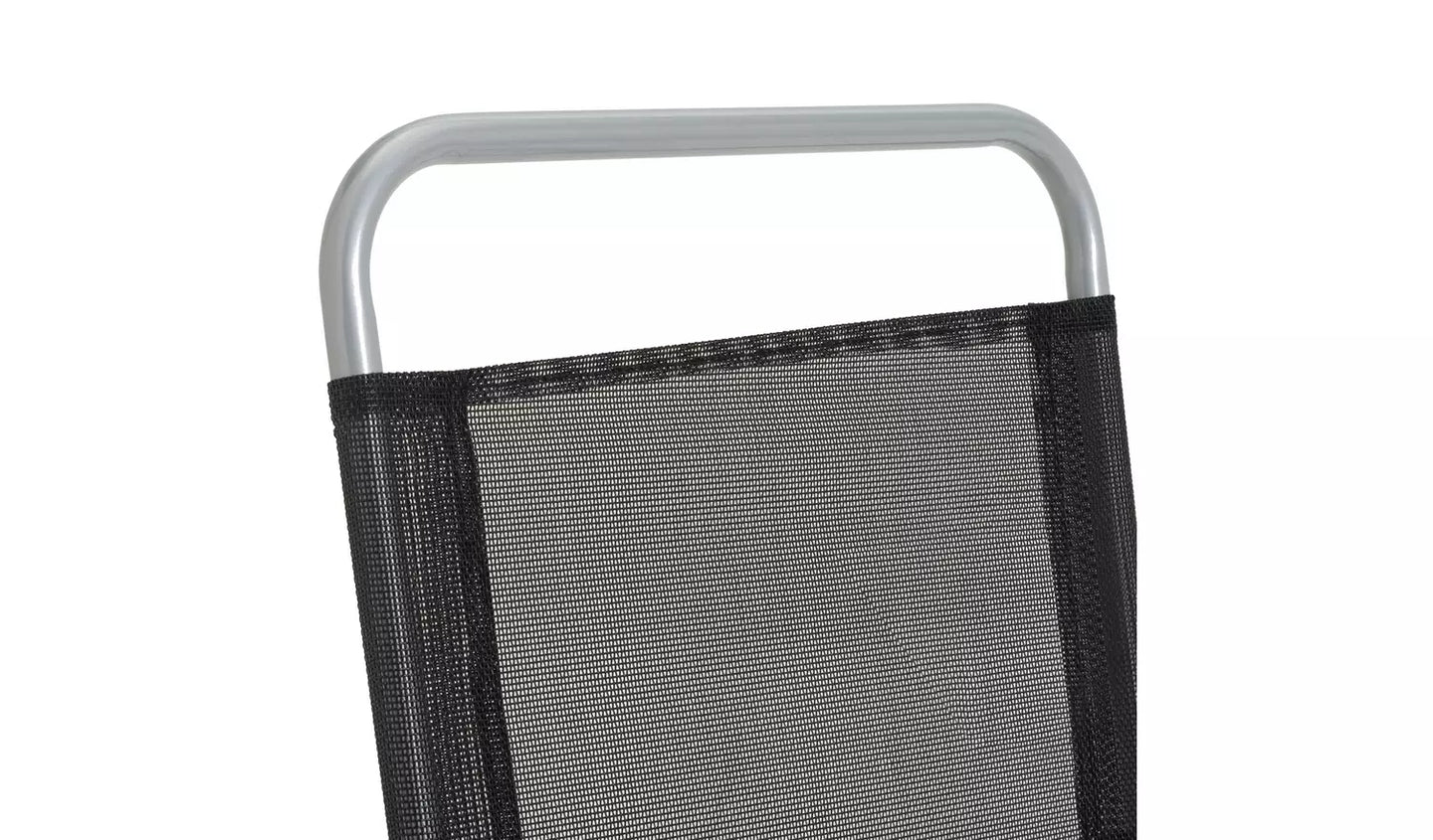 Pacific 6 Seater Folding Metal Patio Set - Black